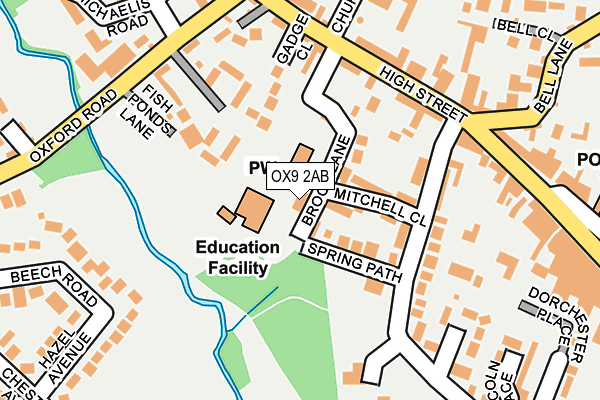 OX9 2AB map - OS OpenMap – Local (Ordnance Survey)