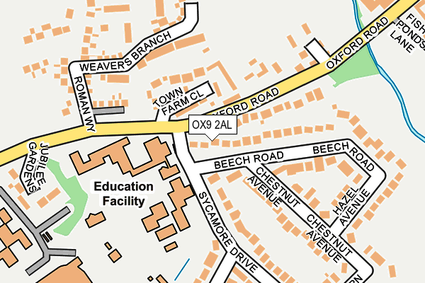OX9 2AL map - OS OpenMap – Local (Ordnance Survey)
