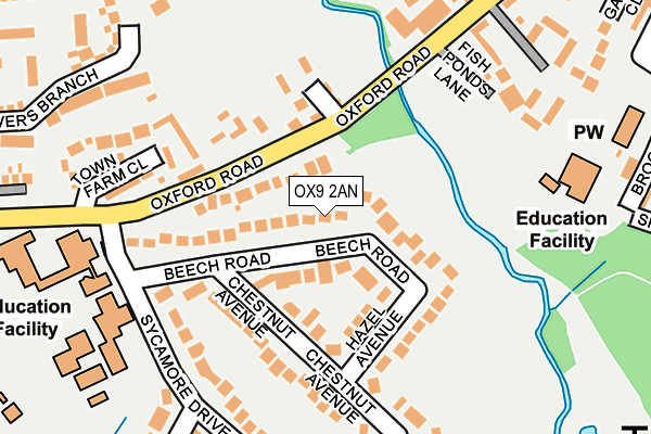 OX9 2AN map - OS OpenMap – Local (Ordnance Survey)