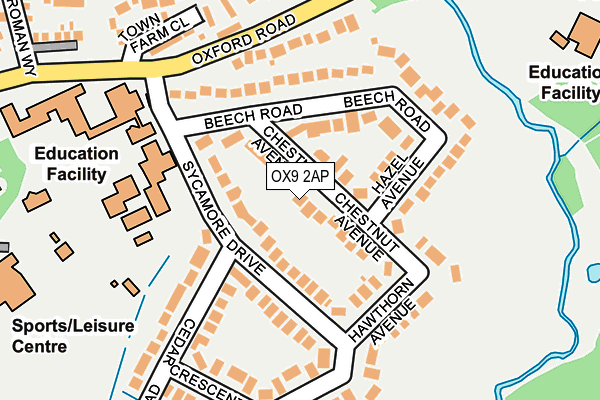 OX9 2AP map - OS OpenMap – Local (Ordnance Survey)
