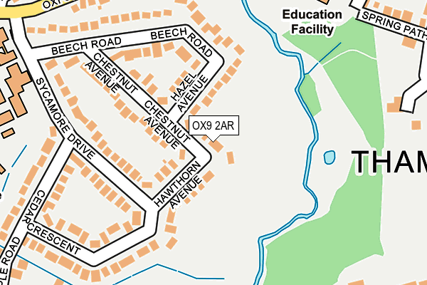 OX9 2AR map - OS OpenMap – Local (Ordnance Survey)