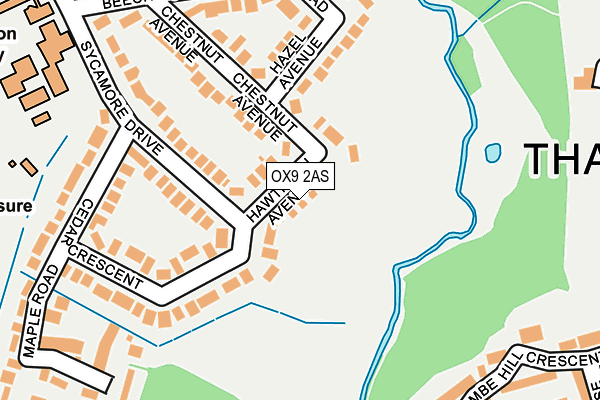 OX9 2AS map - OS OpenMap – Local (Ordnance Survey)