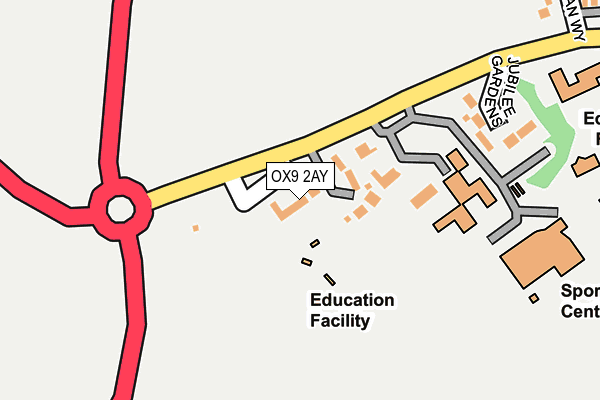 OX9 2AY map - OS OpenMap – Local (Ordnance Survey)