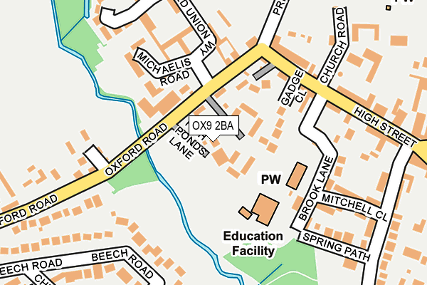 OX9 2BA map - OS OpenMap – Local (Ordnance Survey)