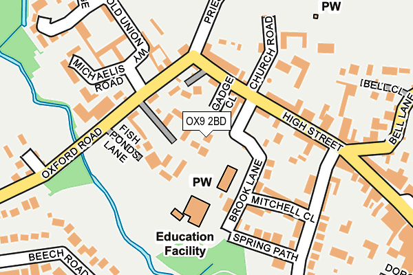 OX9 2BD map - OS OpenMap – Local (Ordnance Survey)