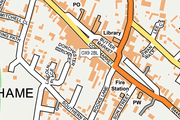 OX9 2BL map - OS OpenMap – Local (Ordnance Survey)