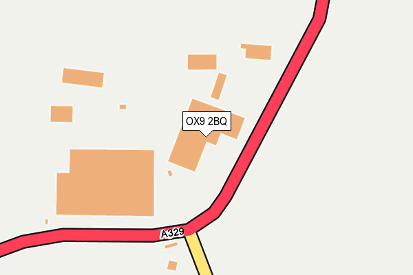 OX9 2BQ map - OS OpenMap – Local (Ordnance Survey)