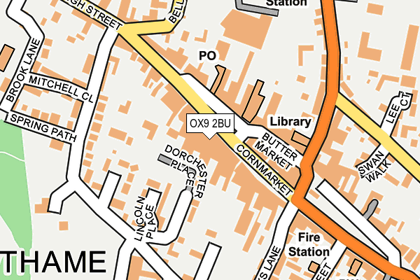 OX9 2BU map - OS OpenMap – Local (Ordnance Survey)