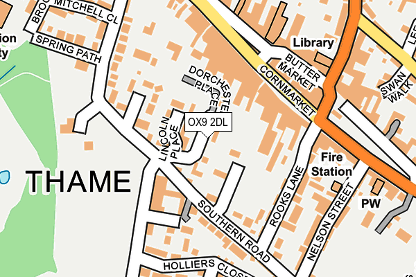 OX9 2DL map - OS OpenMap – Local (Ordnance Survey)