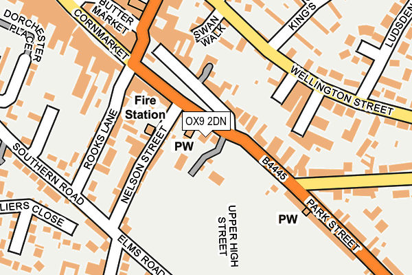 OX9 2DN map - OS OpenMap – Local (Ordnance Survey)