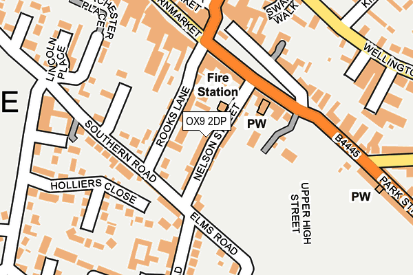 OX9 2DP map - OS OpenMap – Local (Ordnance Survey)