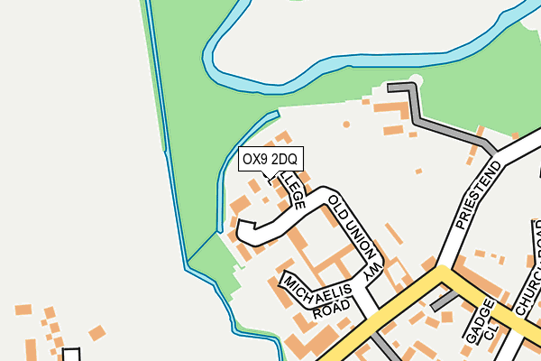 OX9 2DQ map - OS OpenMap – Local (Ordnance Survey)