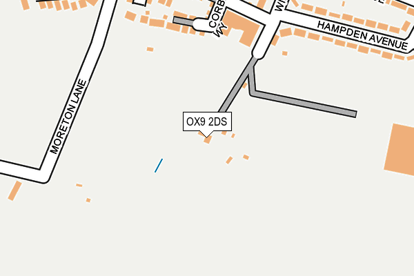 OX9 2DS map - OS OpenMap – Local (Ordnance Survey)