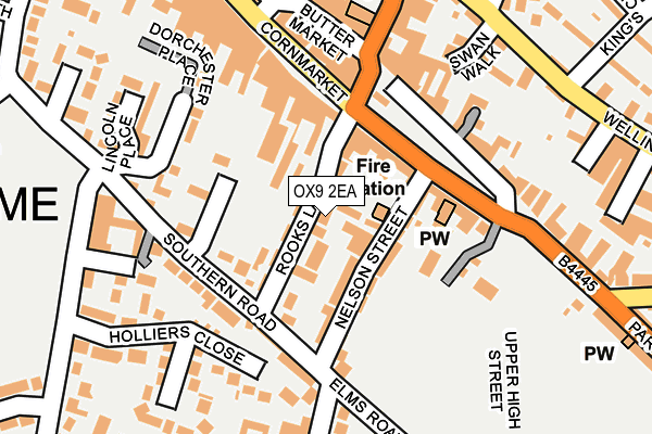 OX9 2EA map - OS OpenMap – Local (Ordnance Survey)