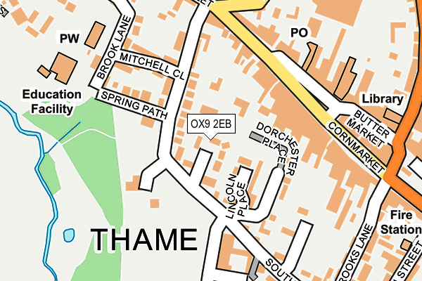 OX9 2EB map - OS OpenMap – Local (Ordnance Survey)