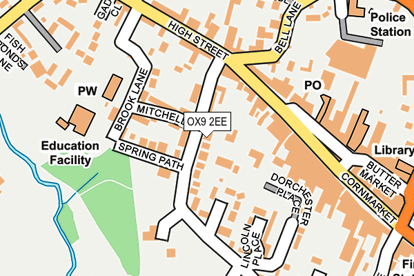 OX9 2EE map - OS OpenMap – Local (Ordnance Survey)