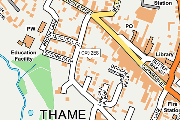 OX9 2ES map - OS OpenMap – Local (Ordnance Survey)
