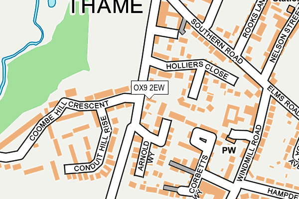OX9 2EW map - OS OpenMap – Local (Ordnance Survey)