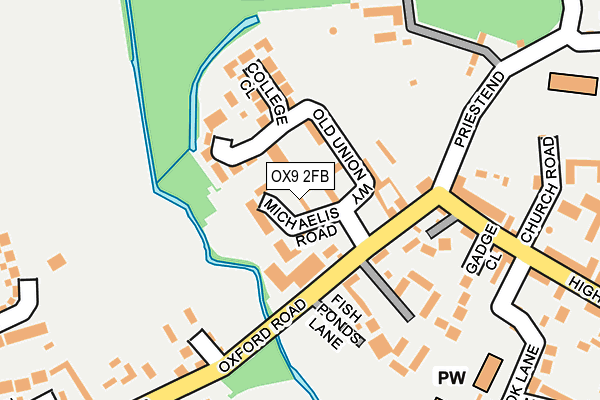 OX9 2FB map - OS OpenMap – Local (Ordnance Survey)