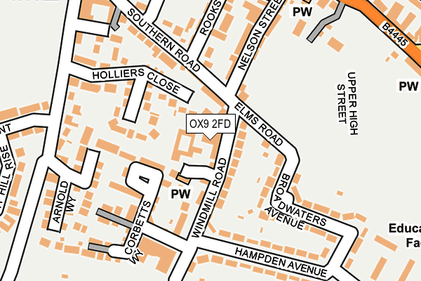 OX9 2FD map - OS OpenMap – Local (Ordnance Survey)