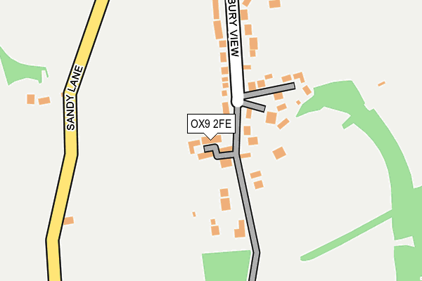 OX9 2FE map - OS OpenMap – Local (Ordnance Survey)