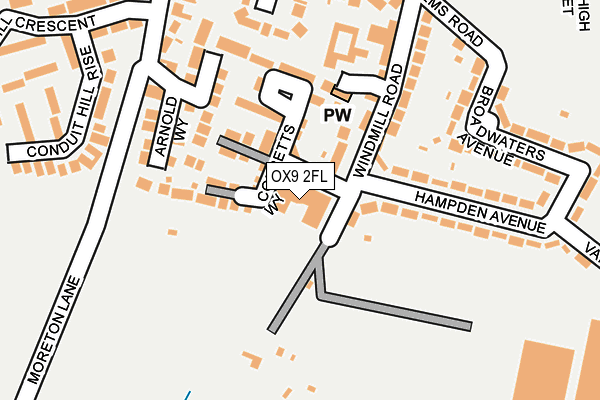 OX9 2FL map - OS OpenMap – Local (Ordnance Survey)