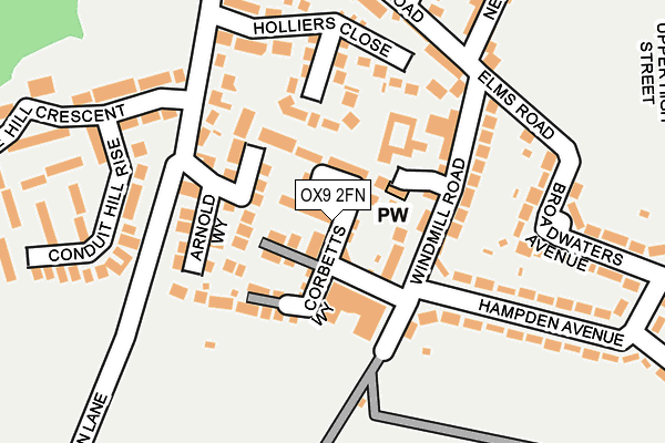 OX9 2FN map - OS OpenMap – Local (Ordnance Survey)