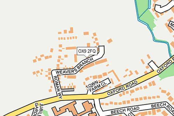 OX9 2FQ map - OS OpenMap – Local (Ordnance Survey)