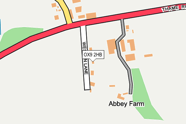 OX9 2HB map - OS OpenMap – Local (Ordnance Survey)