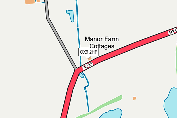 OX9 2HF map - OS OpenMap – Local (Ordnance Survey)