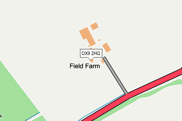 OX9 2HQ map - OS OpenMap – Local (Ordnance Survey)