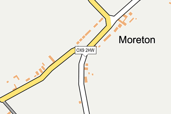 OX9 2HW map - OS OpenMap – Local (Ordnance Survey)