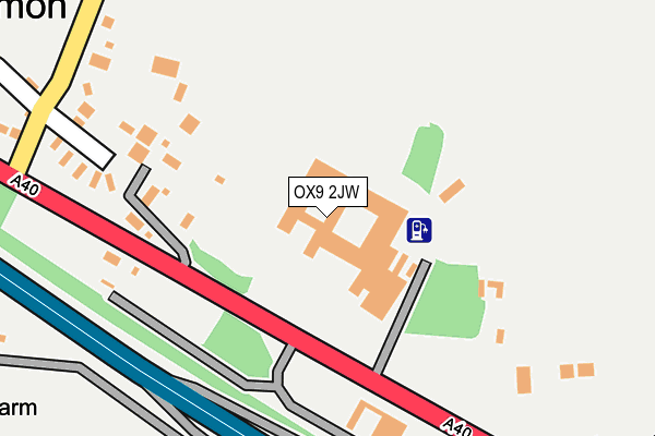 OX9 2JW map - OS OpenMap – Local (Ordnance Survey)