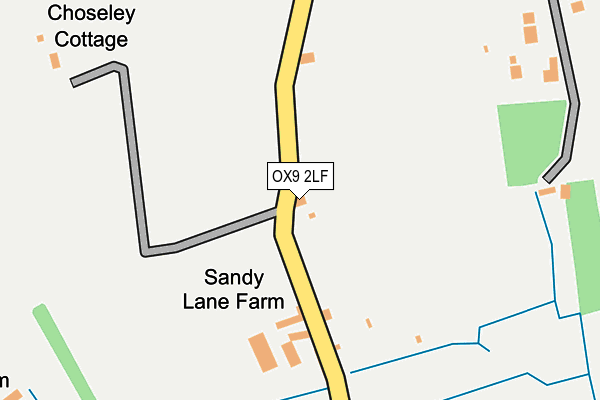 OX9 2LF map - OS OpenMap – Local (Ordnance Survey)