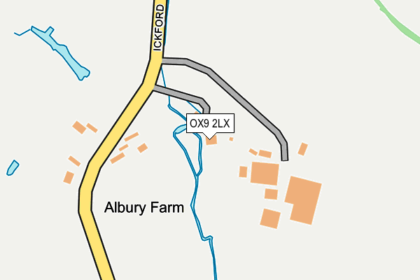 OX9 2LX map - OS OpenMap – Local (Ordnance Survey)