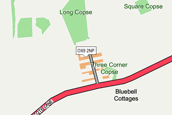 OX9 2NP map - OS OpenMap – Local (Ordnance Survey)