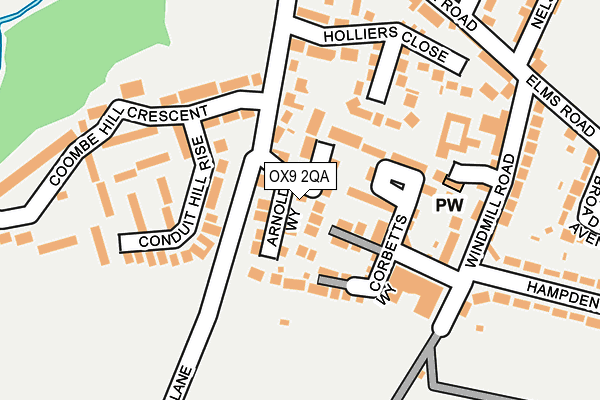 OX9 2QA map - OS OpenMap – Local (Ordnance Survey)