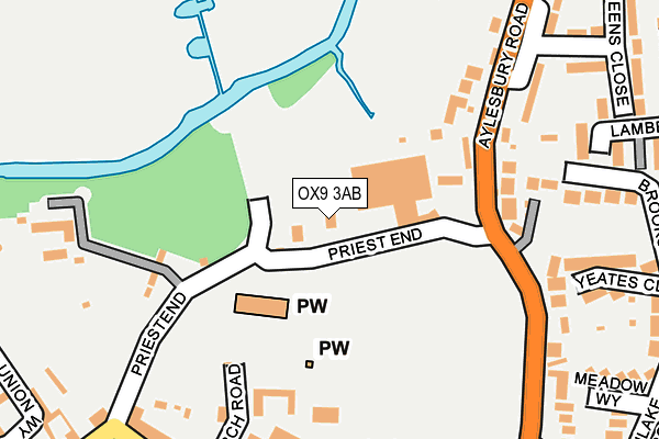 OX9 3AB map - OS OpenMap – Local (Ordnance Survey)