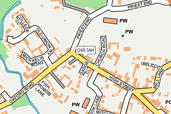 OX9 3AH map - OS OpenMap – Local (Ordnance Survey)