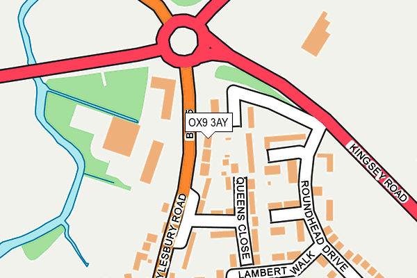 OX9 3AY map - OS OpenMap – Local (Ordnance Survey)