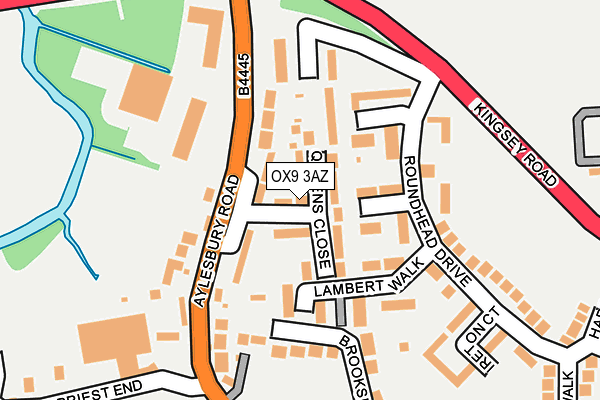 OX9 3AZ map - OS OpenMap – Local (Ordnance Survey)