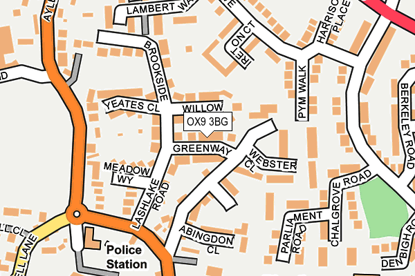 OX9 3BG map - OS OpenMap – Local (Ordnance Survey)