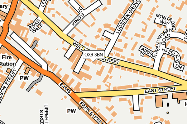 OX9 3BN map - OS OpenMap – Local (Ordnance Survey)