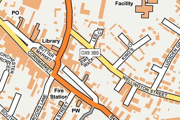 OX9 3BS map - OS OpenMap – Local (Ordnance Survey)