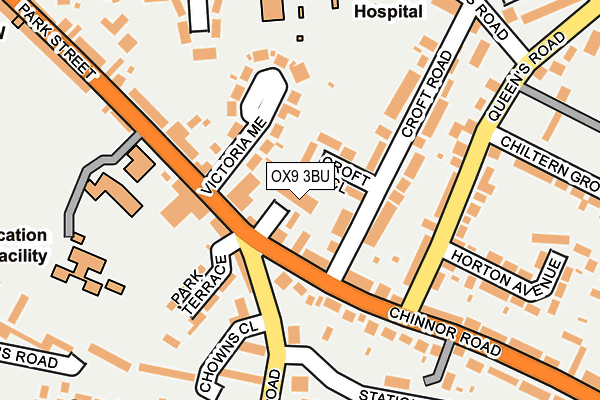 OX9 3BU map - OS OpenMap – Local (Ordnance Survey)