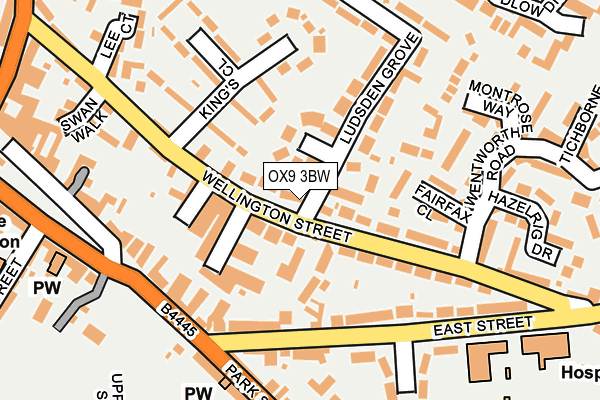 OX9 3BW map - OS OpenMap – Local (Ordnance Survey)