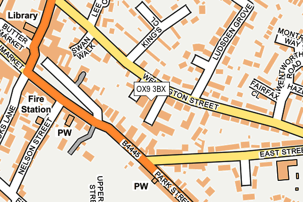 OX9 3BX map - OS OpenMap – Local (Ordnance Survey)