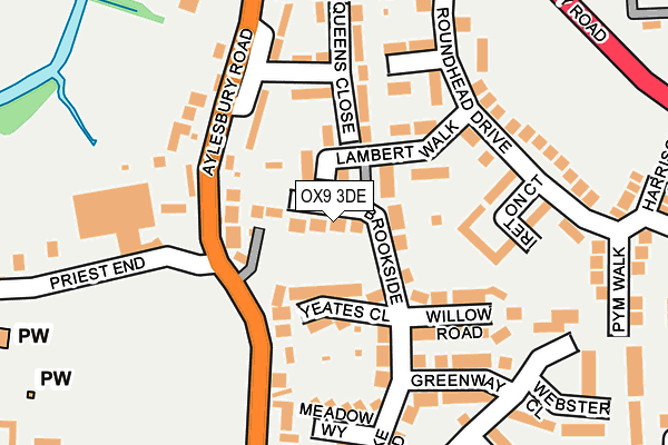 OX9 3DE map - OS OpenMap – Local (Ordnance Survey)