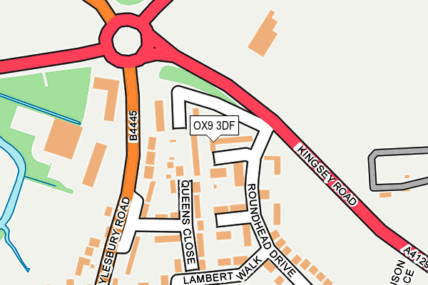 OX9 3DF map - OS OpenMap – Local (Ordnance Survey)