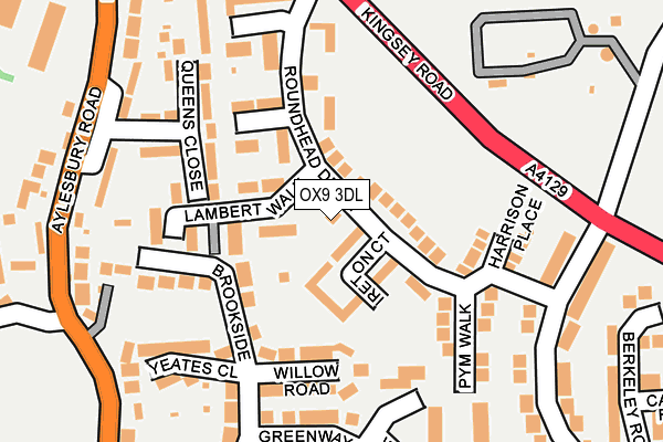 OX9 3DL map - OS OpenMap – Local (Ordnance Survey)